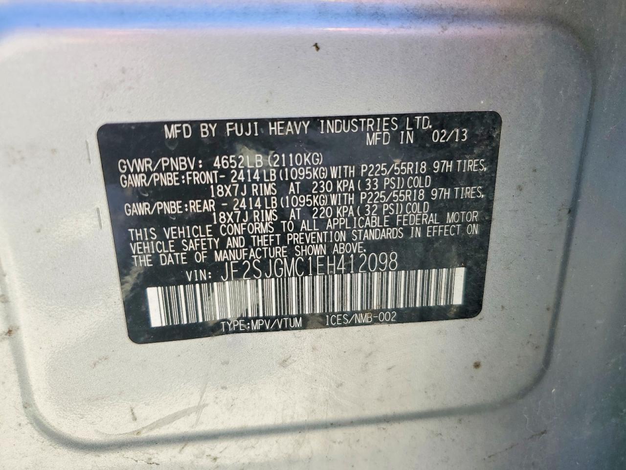 2014 SUBARU FORESTER