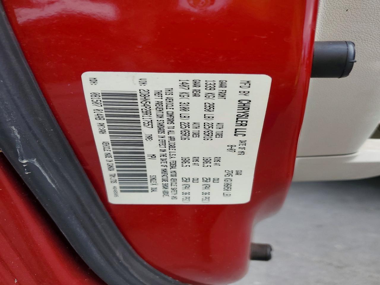 2008 DODGE GRAND CARAVAN