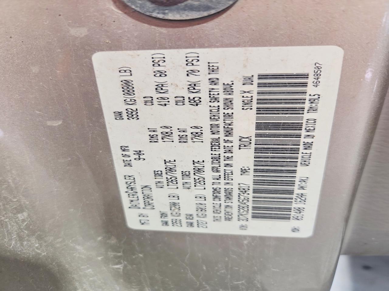 2005 DODGE Ram 2500