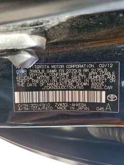 2012 TOYOTA PRIUS