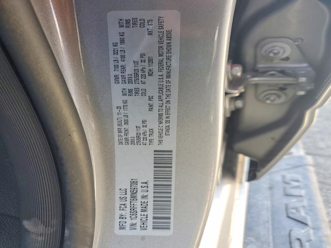 2021 RAM 1500
