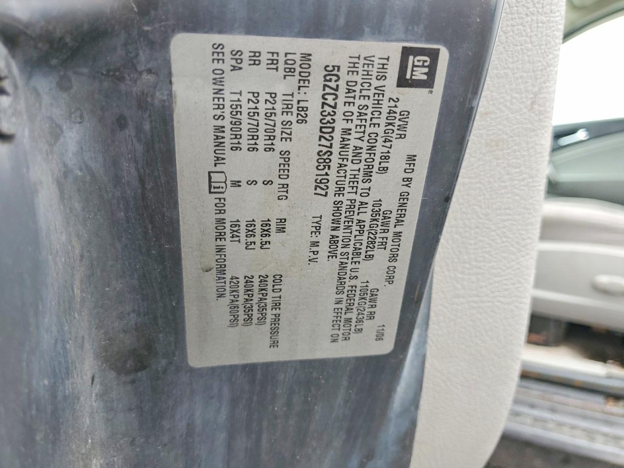 2007 SATURN Vue