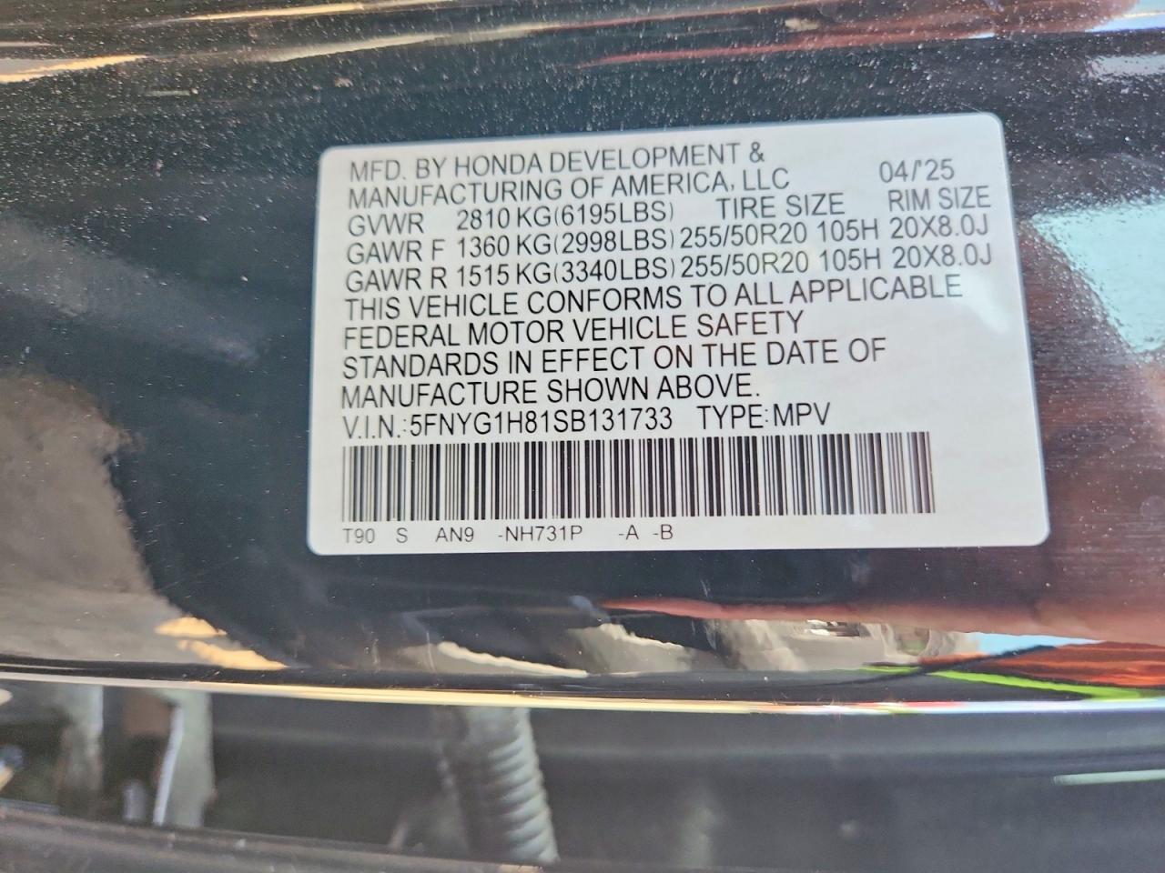 2025 HONDA PILOT