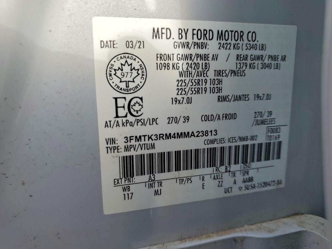 2021 FORD Mustang Mach-E