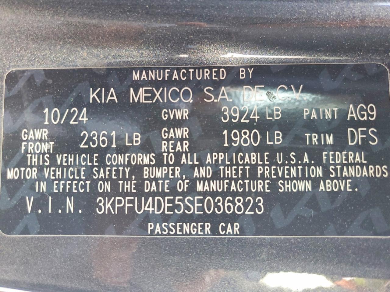 2025 KIA K4