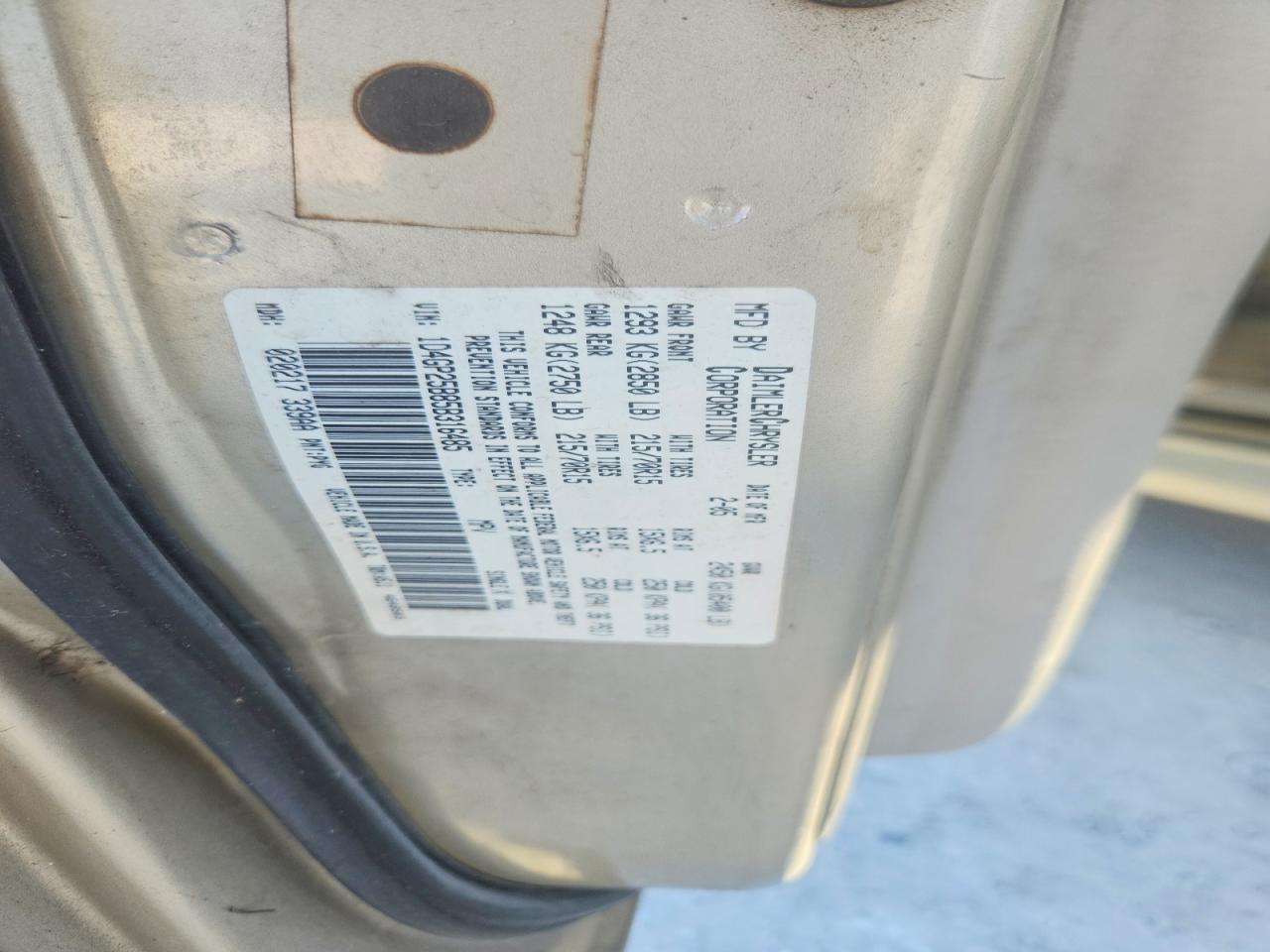 2005 DODGE CARAVAN