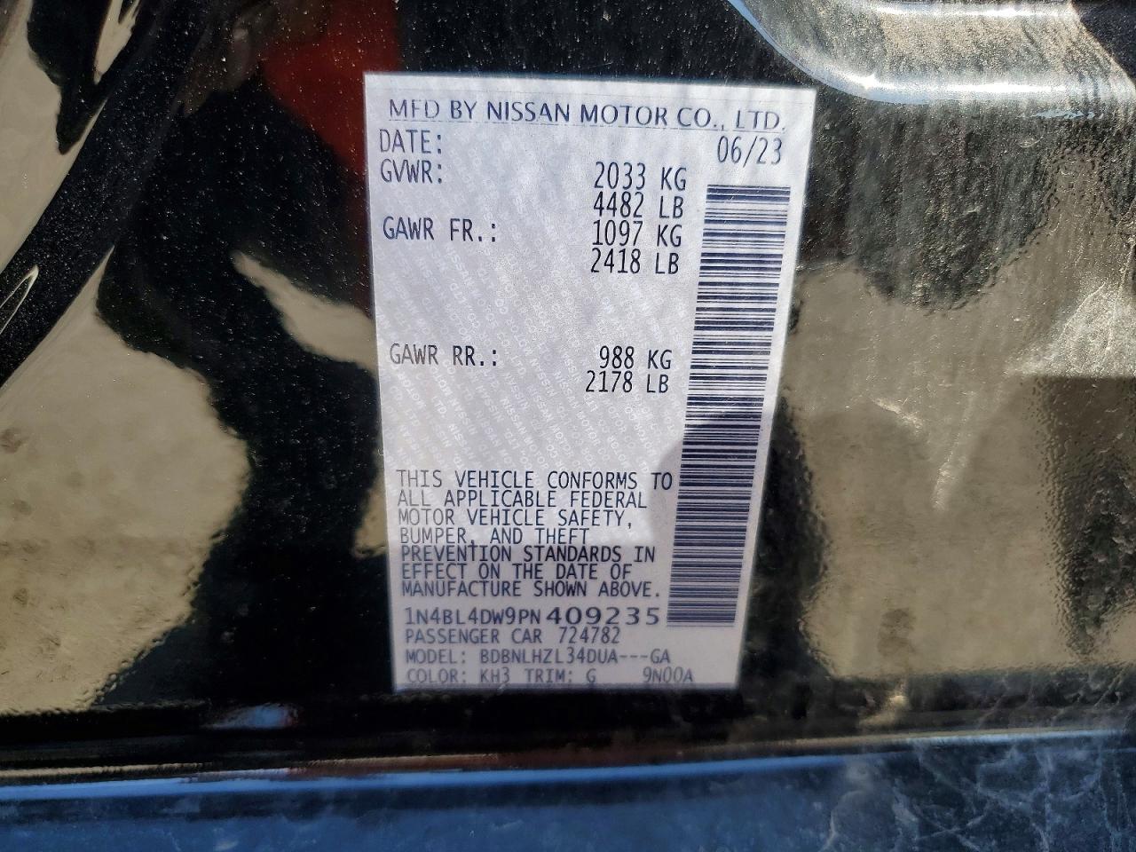 2023 NISSAN ALTIMA