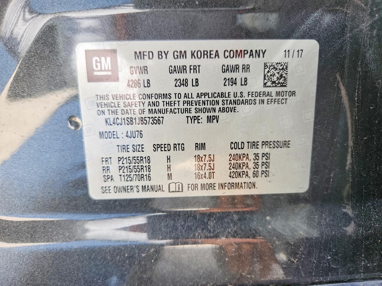 2018 BUICK ENCORE