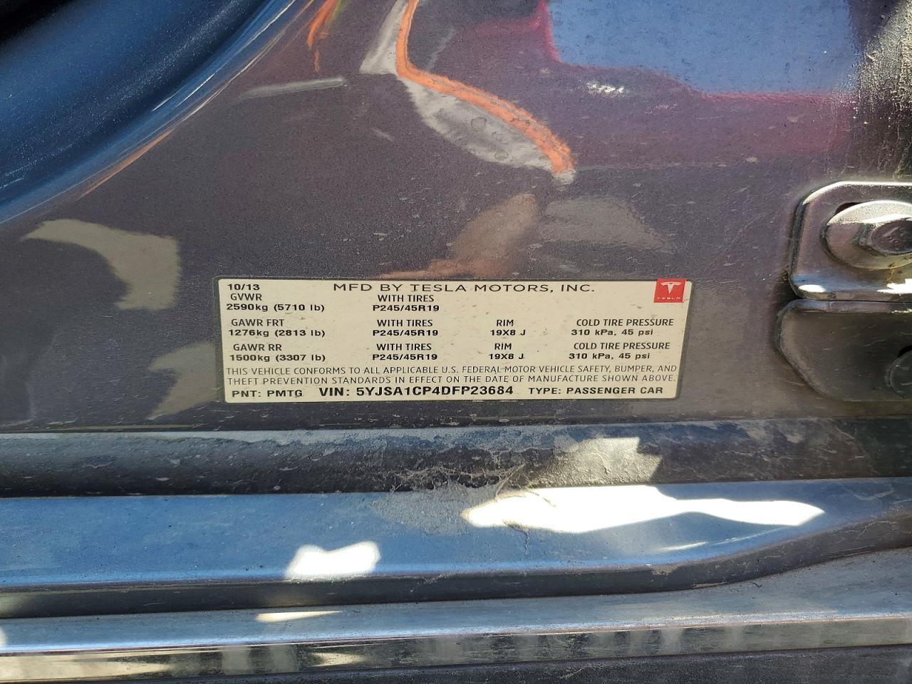 2013 TESLA MODEL S