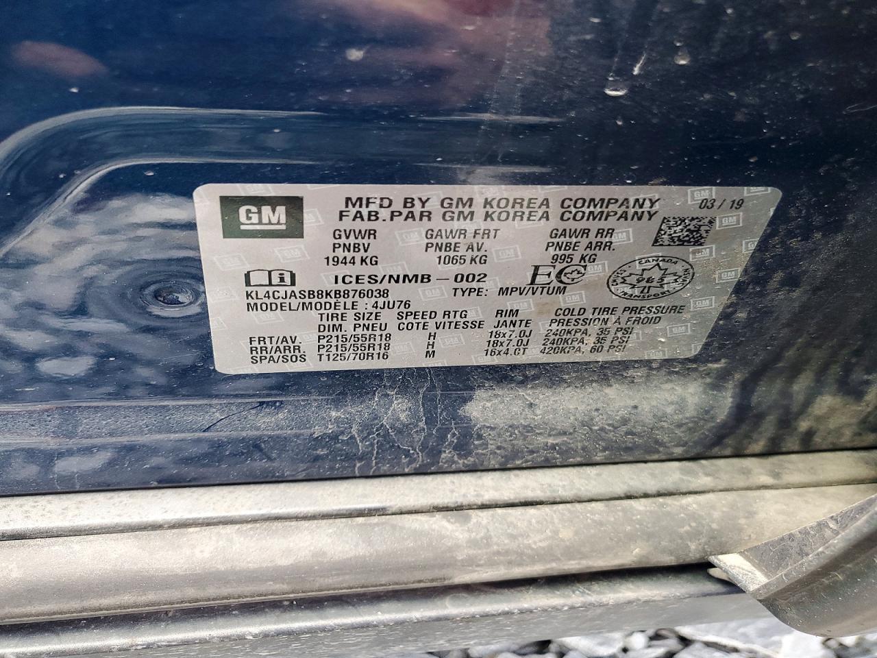 2019 BUICK ENCORE