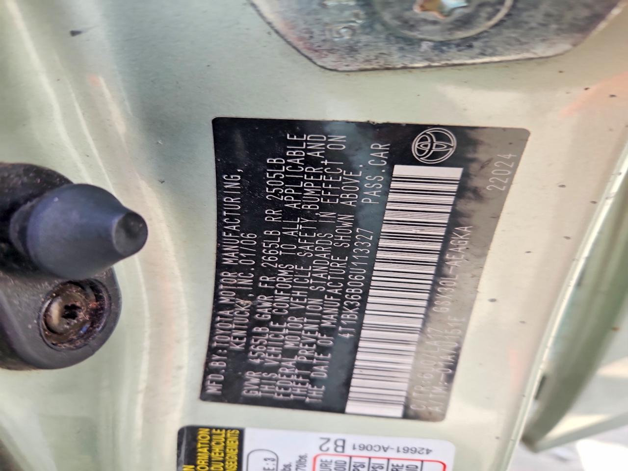 2006 TOYOTA Avalon
