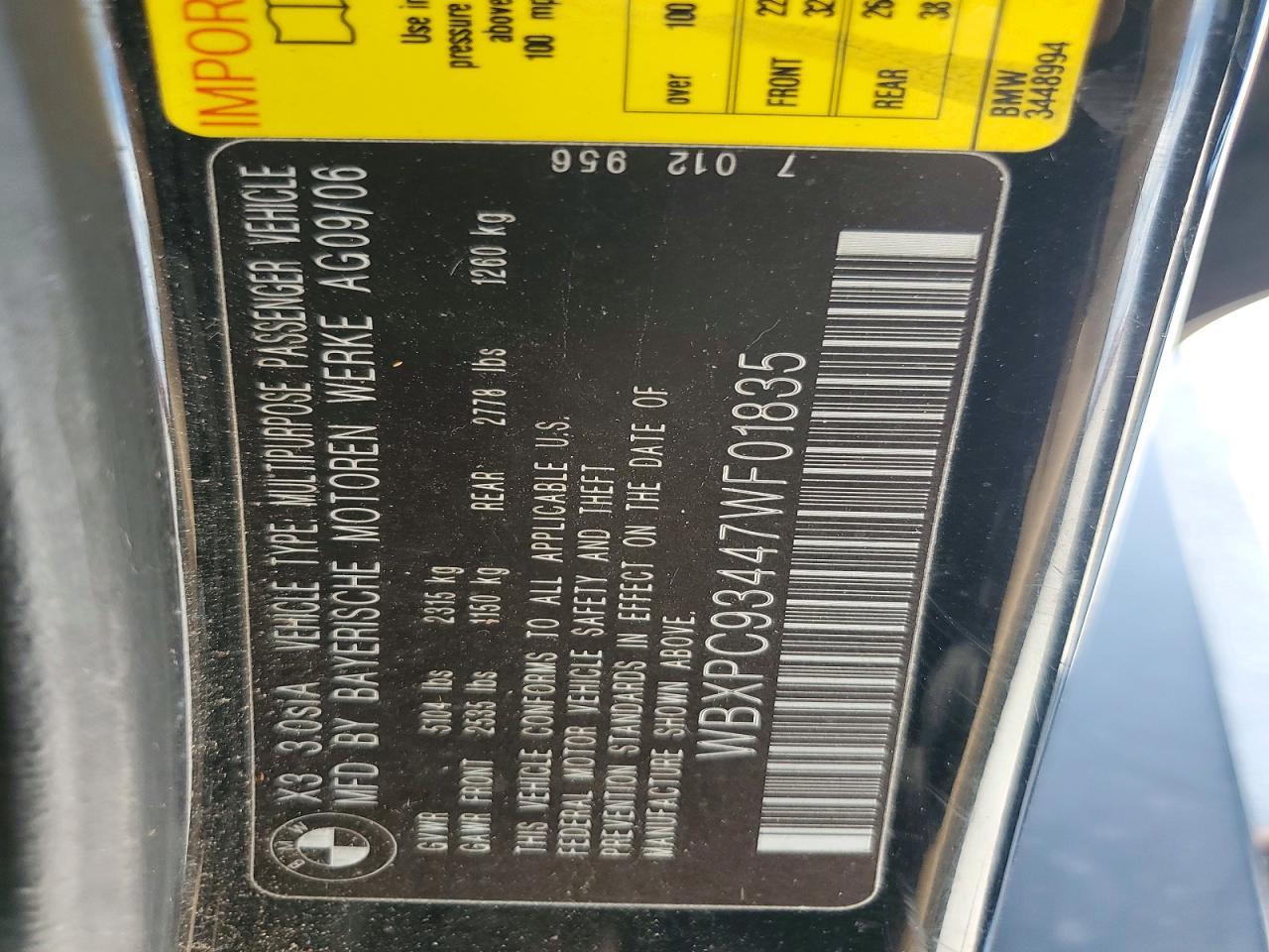 2007 BMW X3