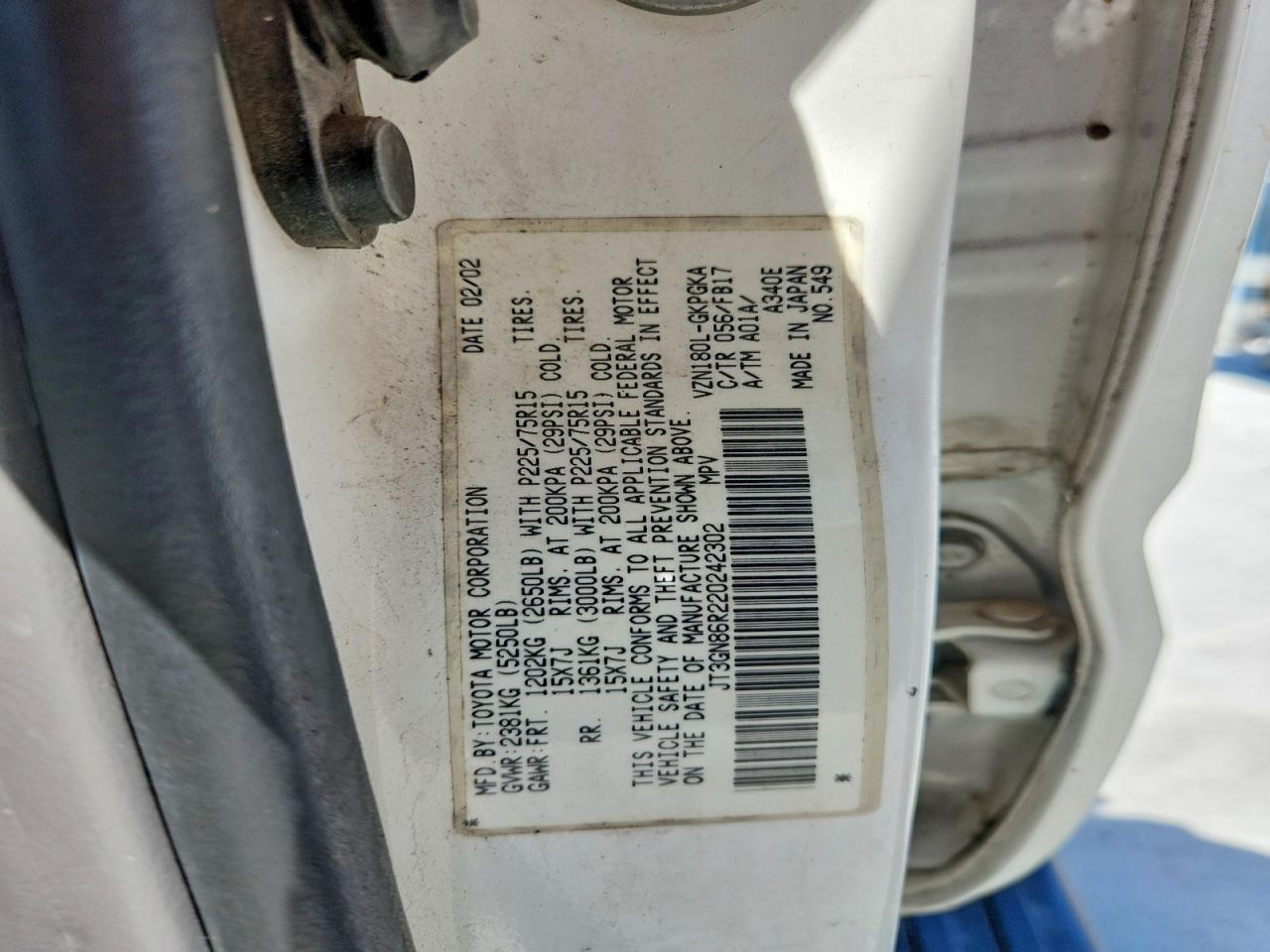 2002 TOYOTA 4Runner