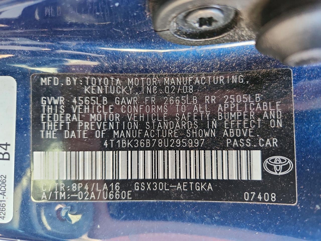 2008 TOYOTA Avalon