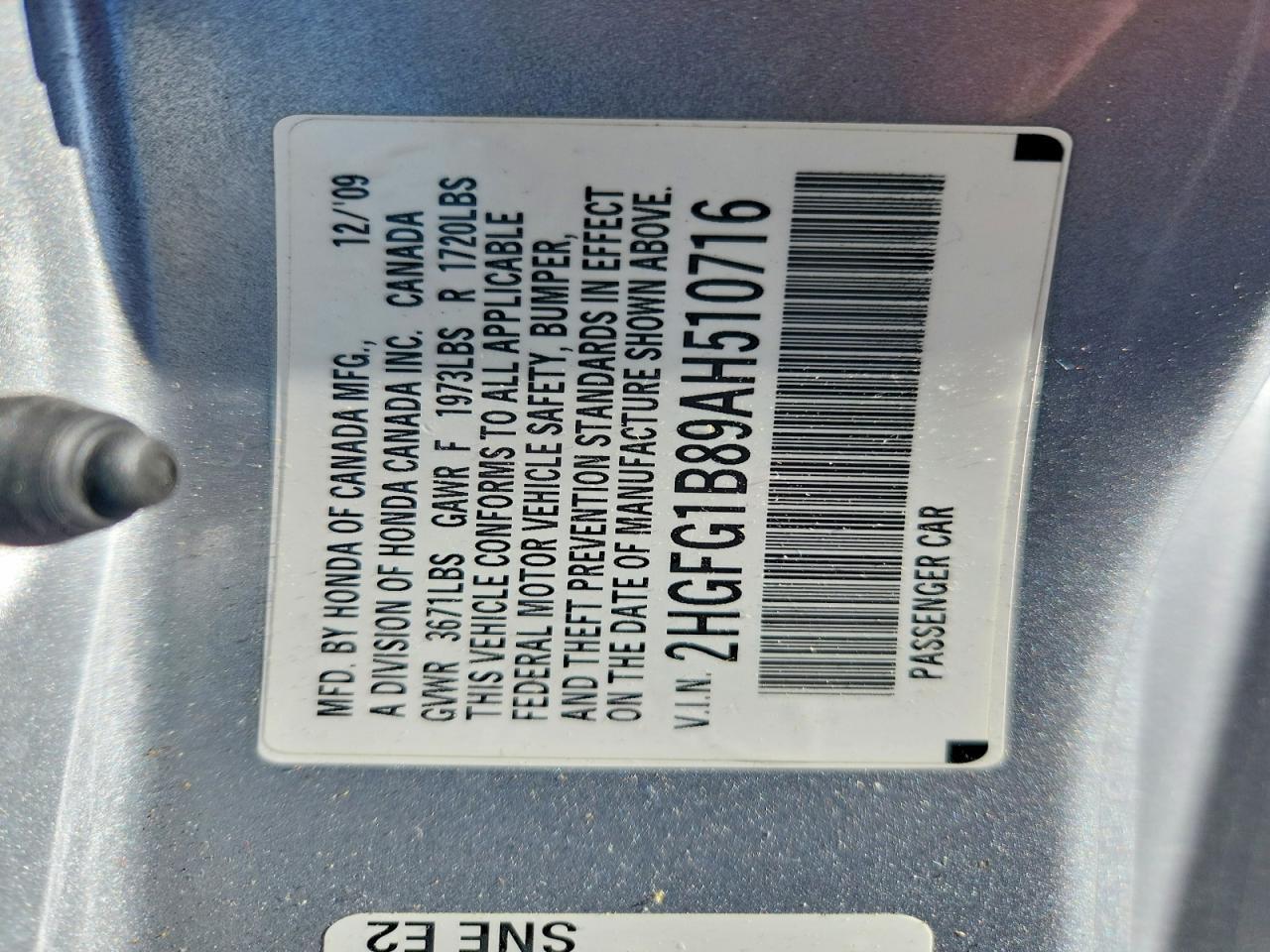 2010 HONDA CIVIC