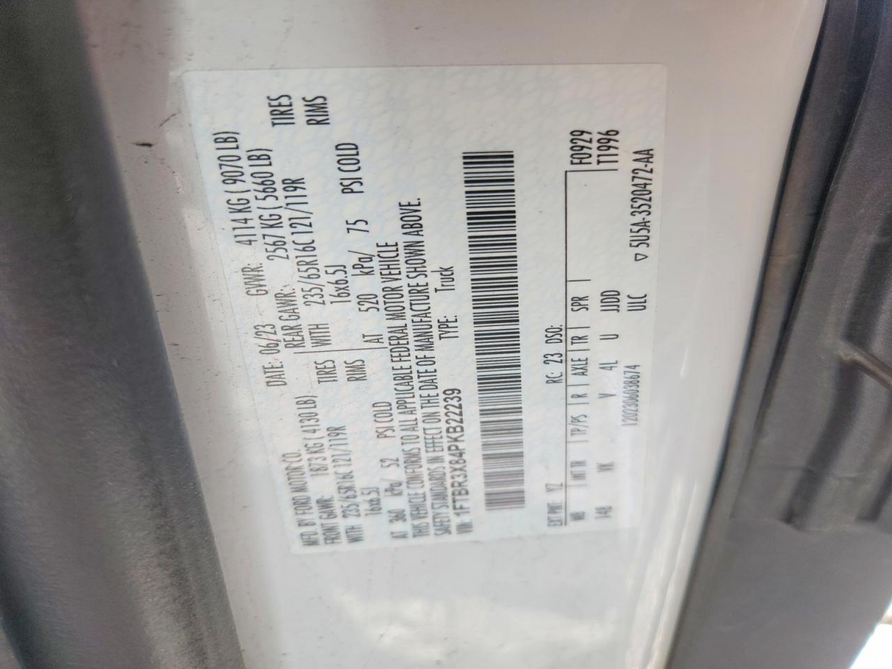 2023 FORD Transit