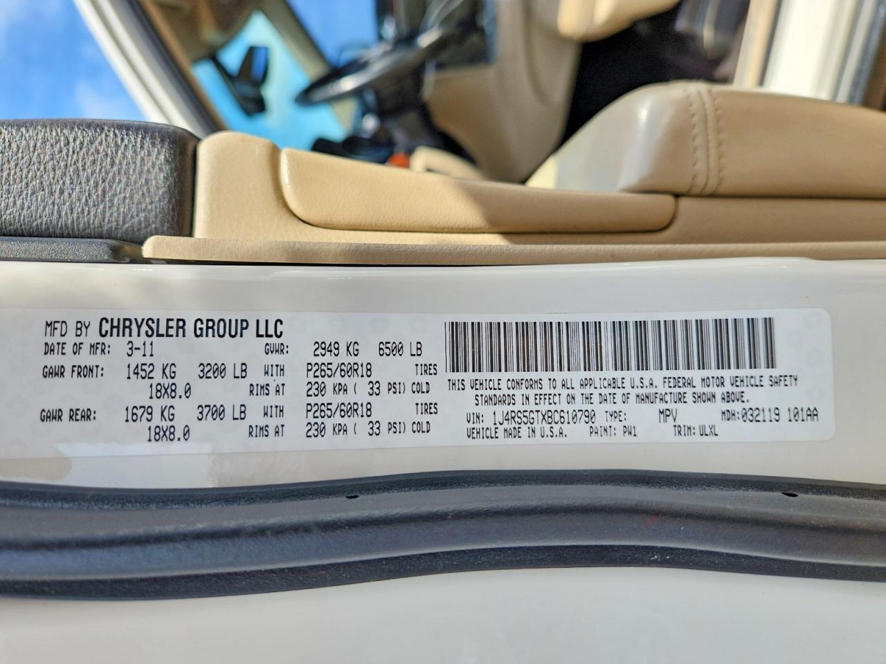 2011 JEEP Grand Cherokee