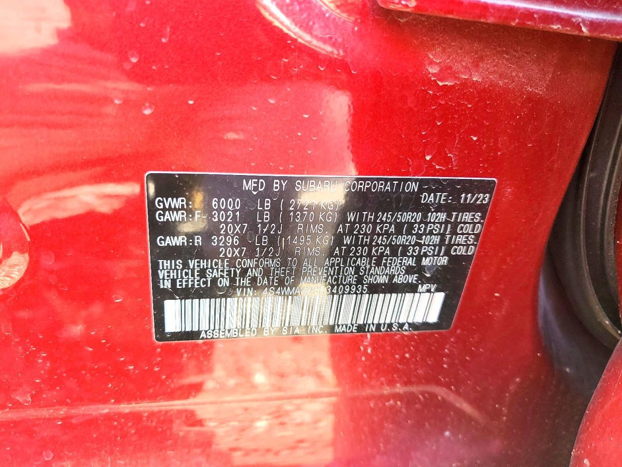 2024 SUBARU Ascent
