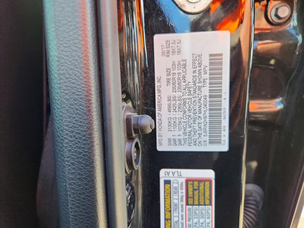2017 HONDA CR-V