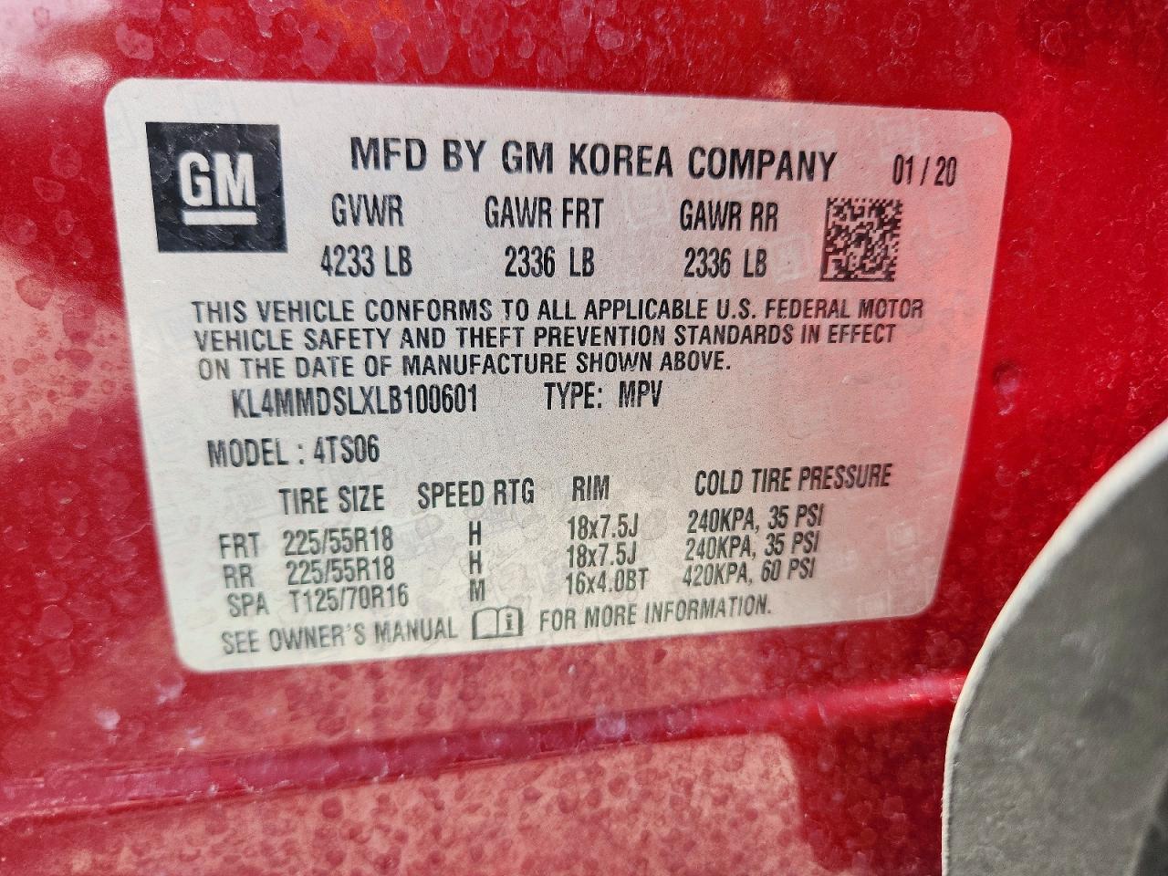 2020 BUICK Encore GX