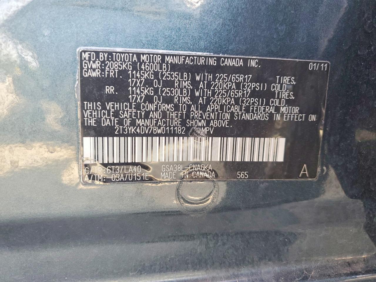 2011 TOYOTA RAV4