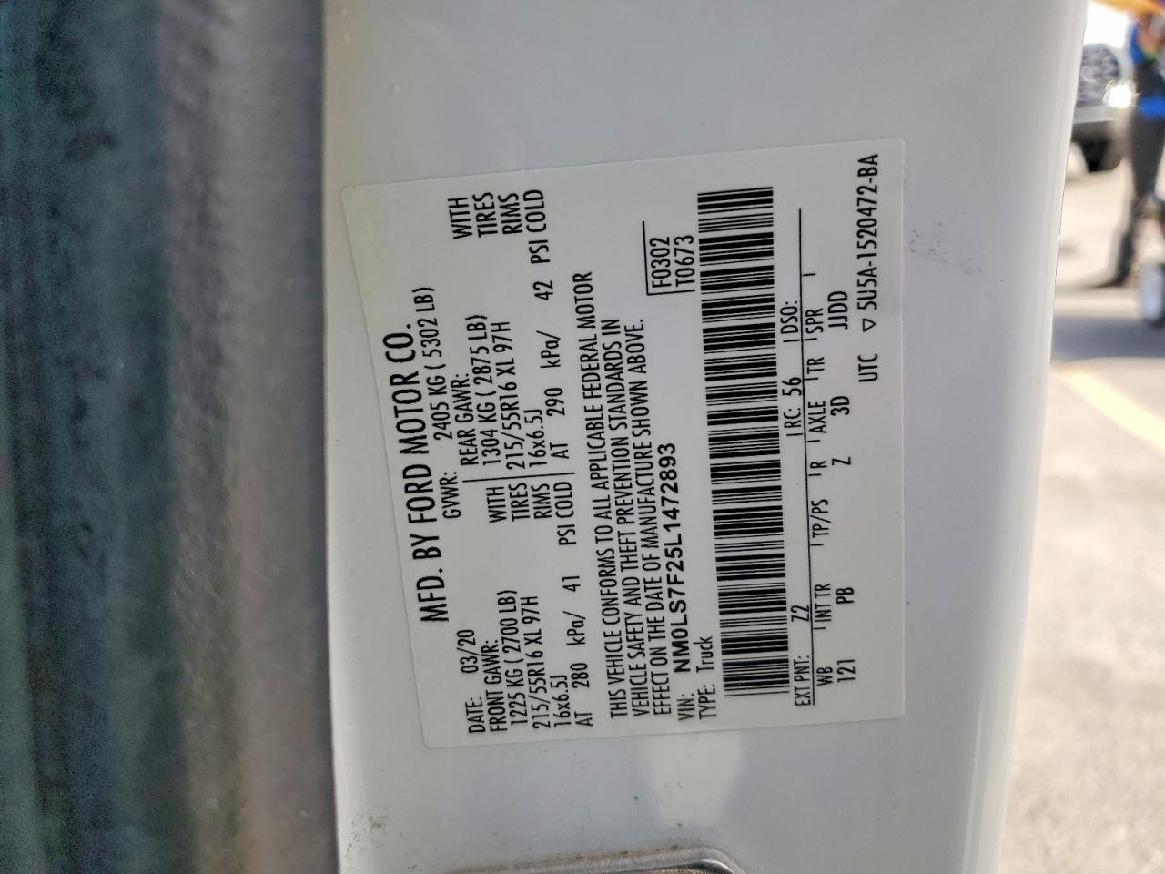 2020 FORD TRANSIT CONNECT
