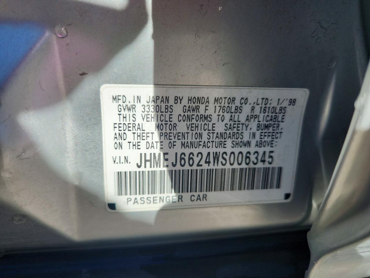 1998 HONDA CIVIC