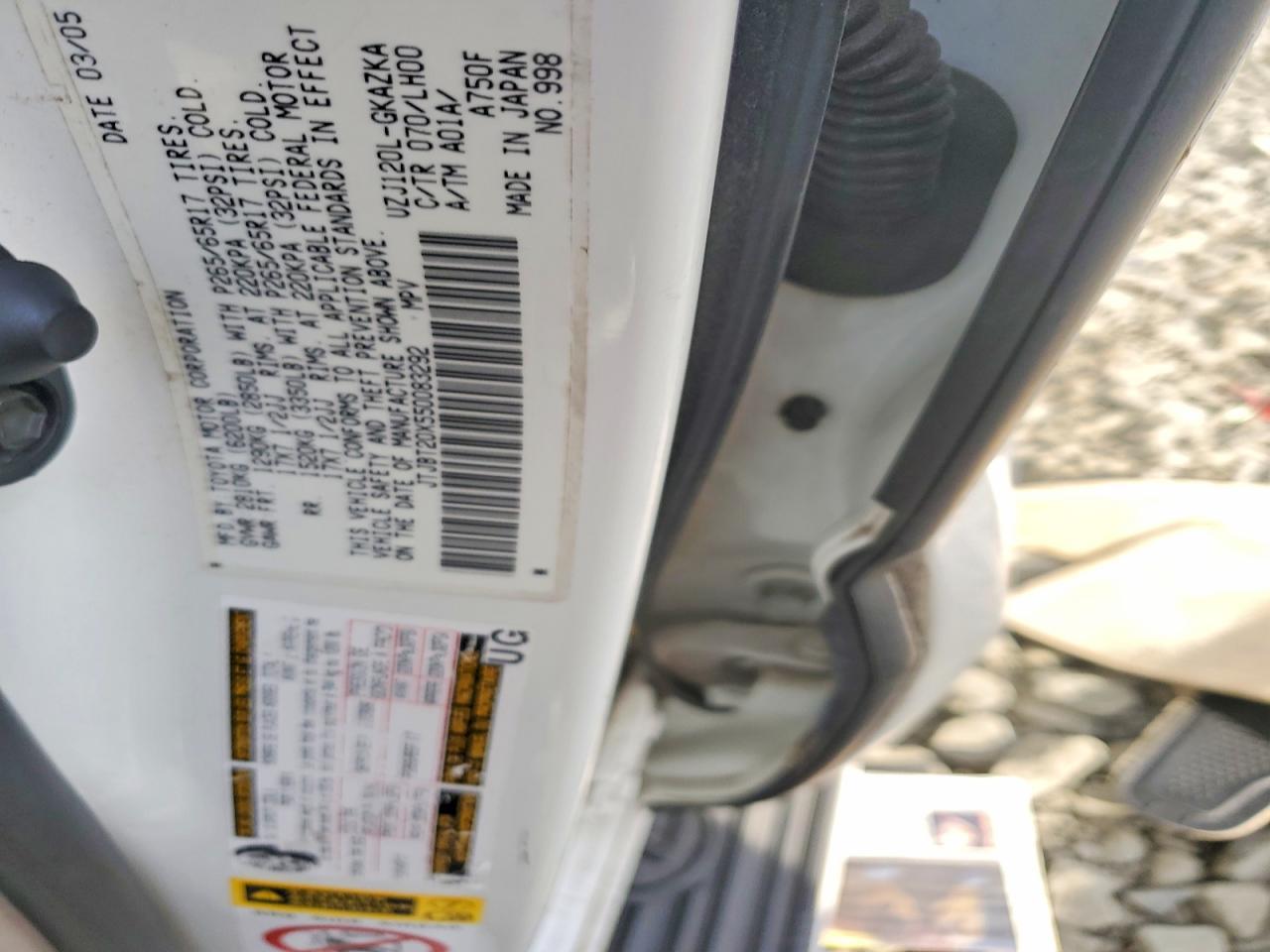 2005 LEXUS Gx 470