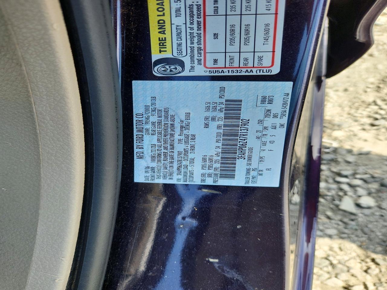 2007 FORD FUSION