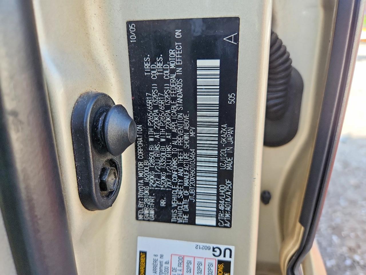 2006 LEXUS Gx 470