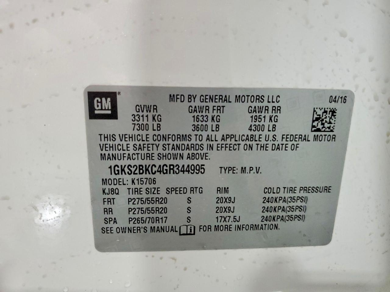 2016 GMC Yukon