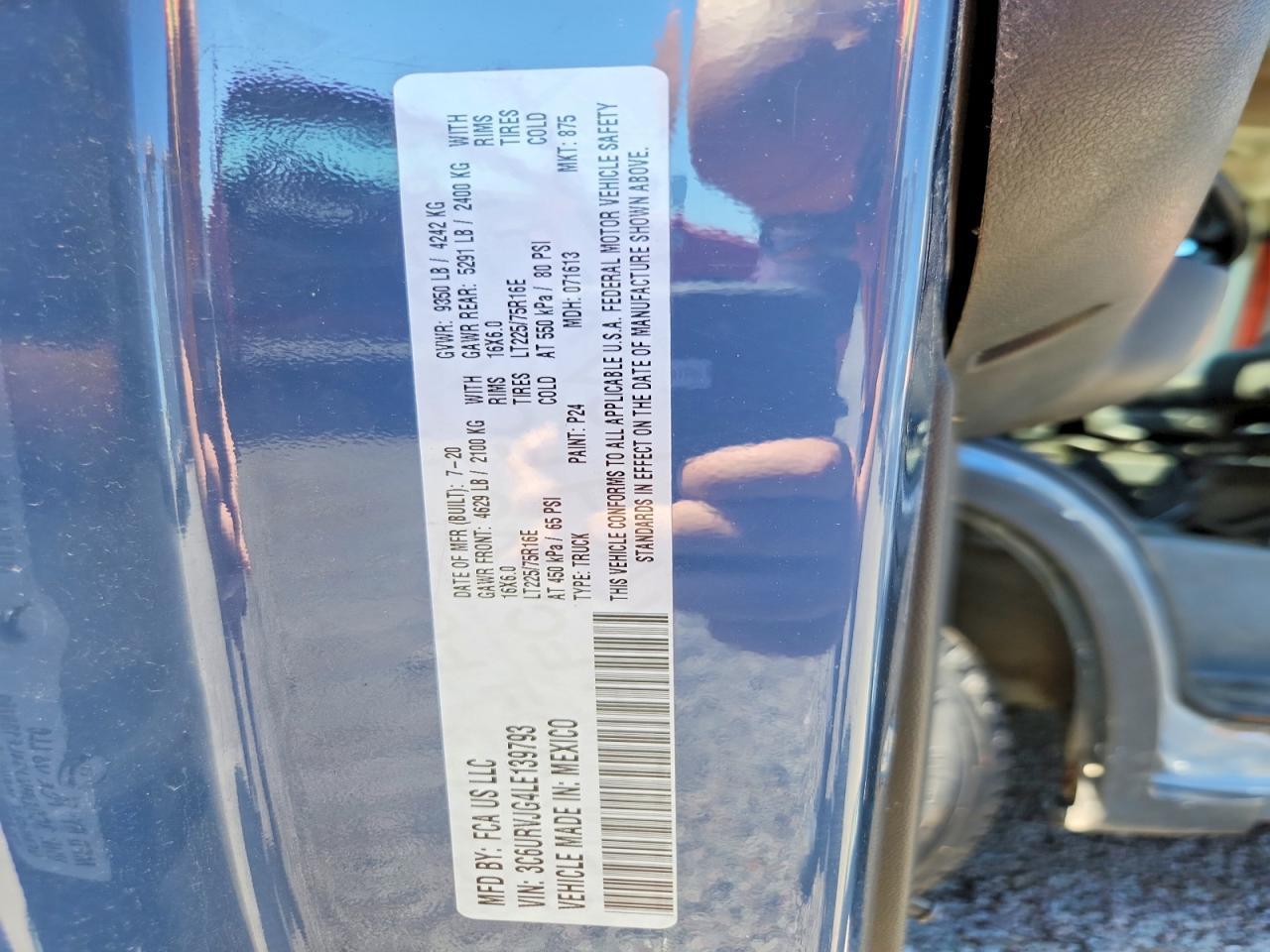 2020 RAM ProMaster 3500