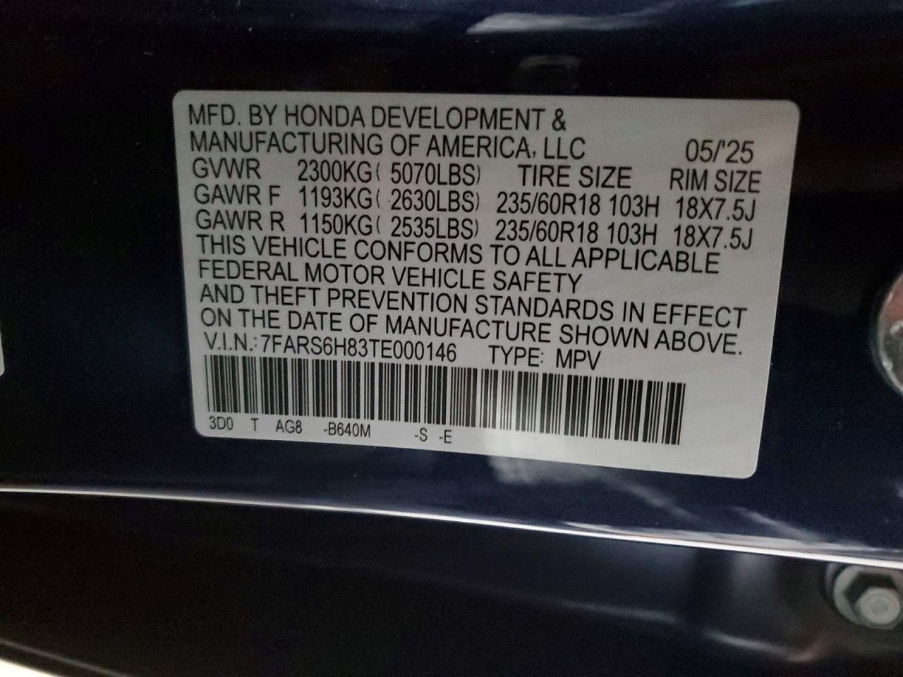 2026 HONDA CR-V
