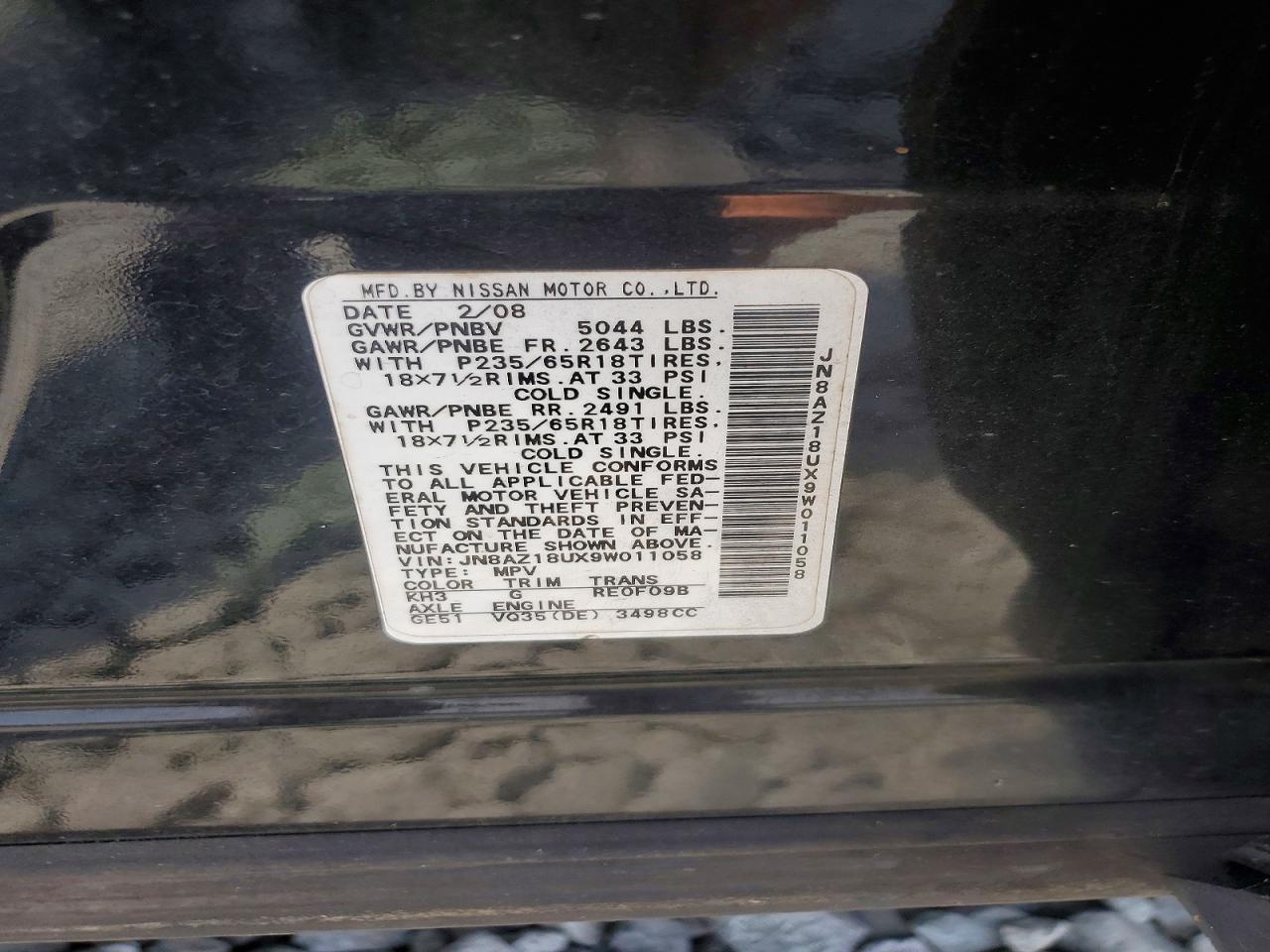 2009 NISSAN MURANO