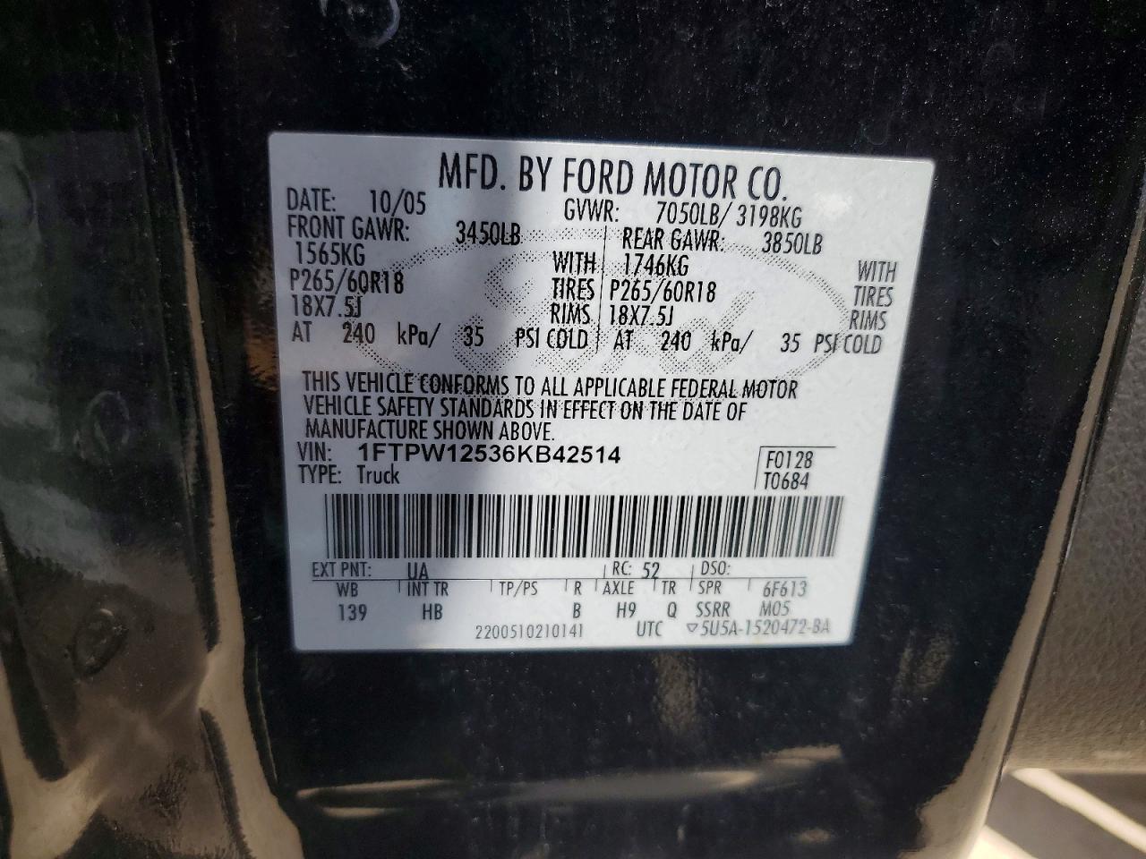 2006 FORD F-150 Lightning