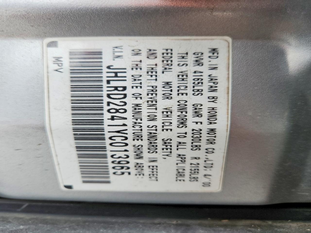 2000 HONDA CR-V