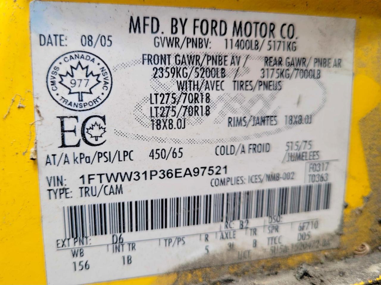 2006 FORD F-350