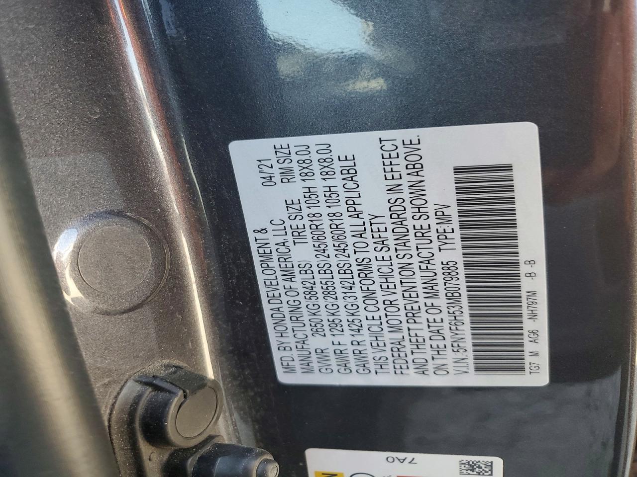 2021 HONDA PILOT