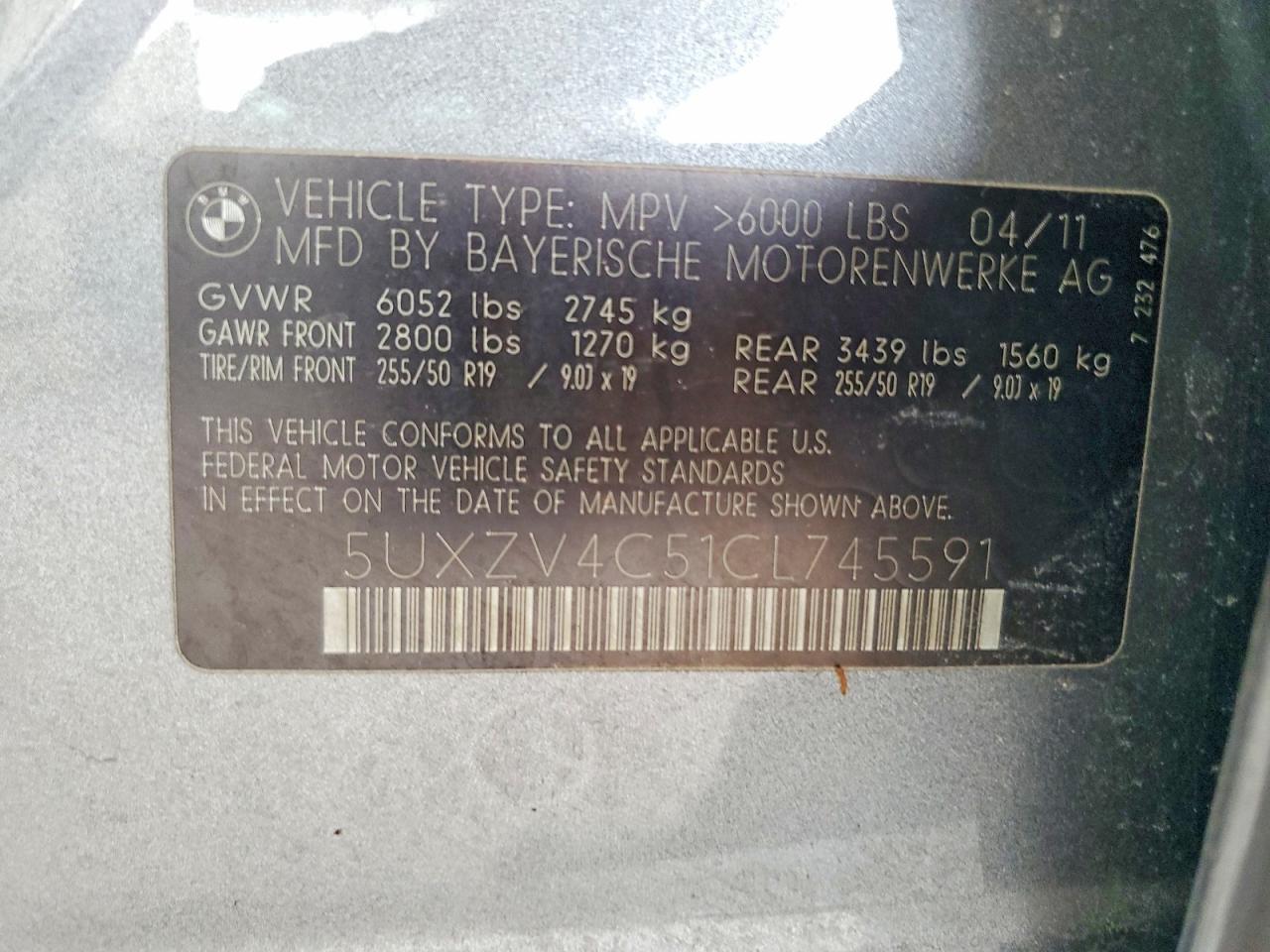 2012 BMW X5