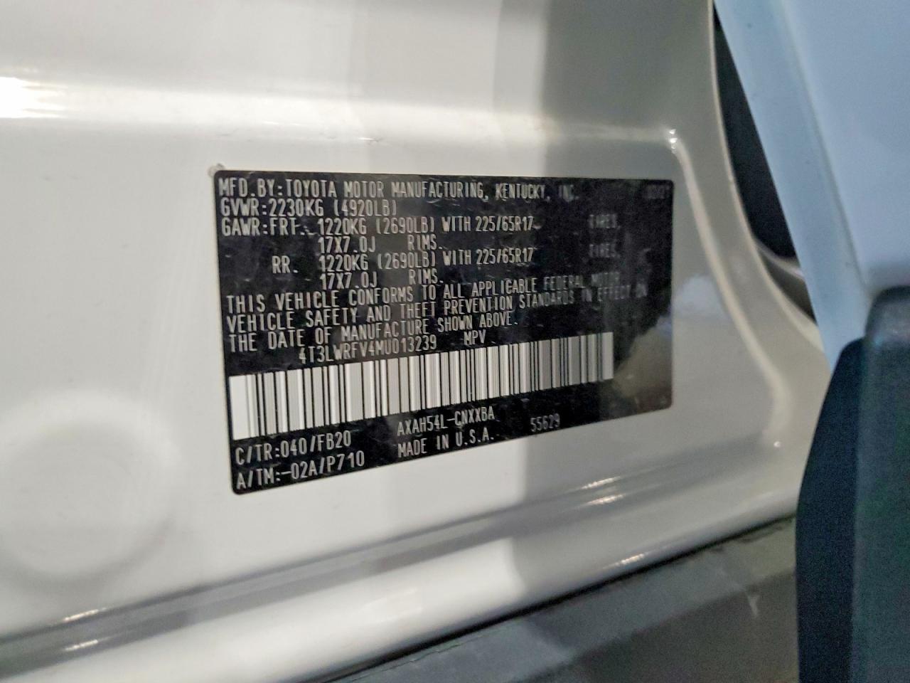2021 TOYOTA RAV4
