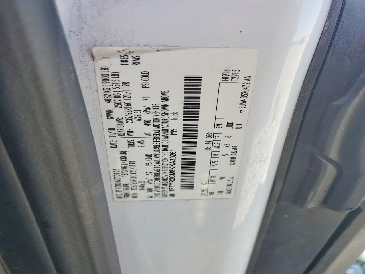 2019 FORD Transit