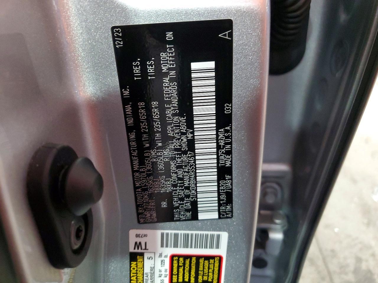 2024 TOYOTA HIGHLANDER