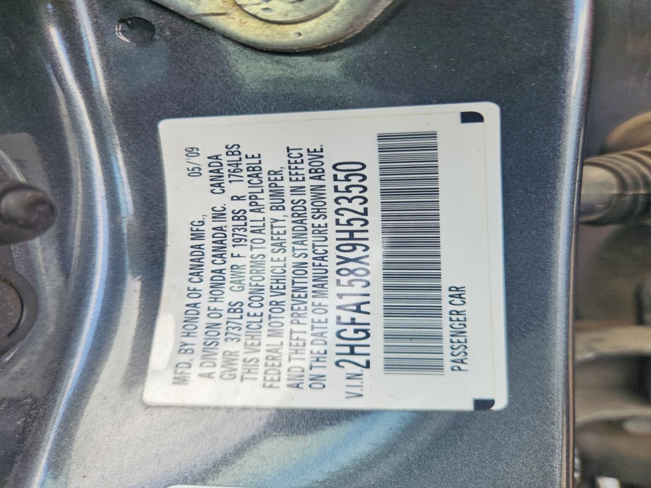 2009 HONDA CIVIC