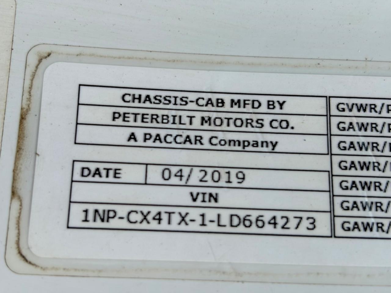 2020 PETERBILT 567