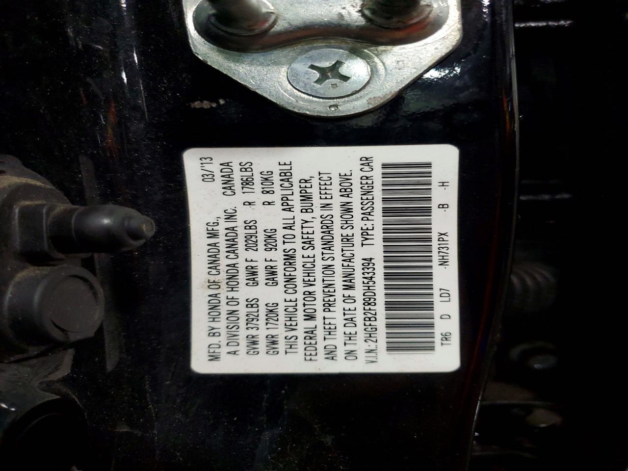 2013 HONDA CIVIC