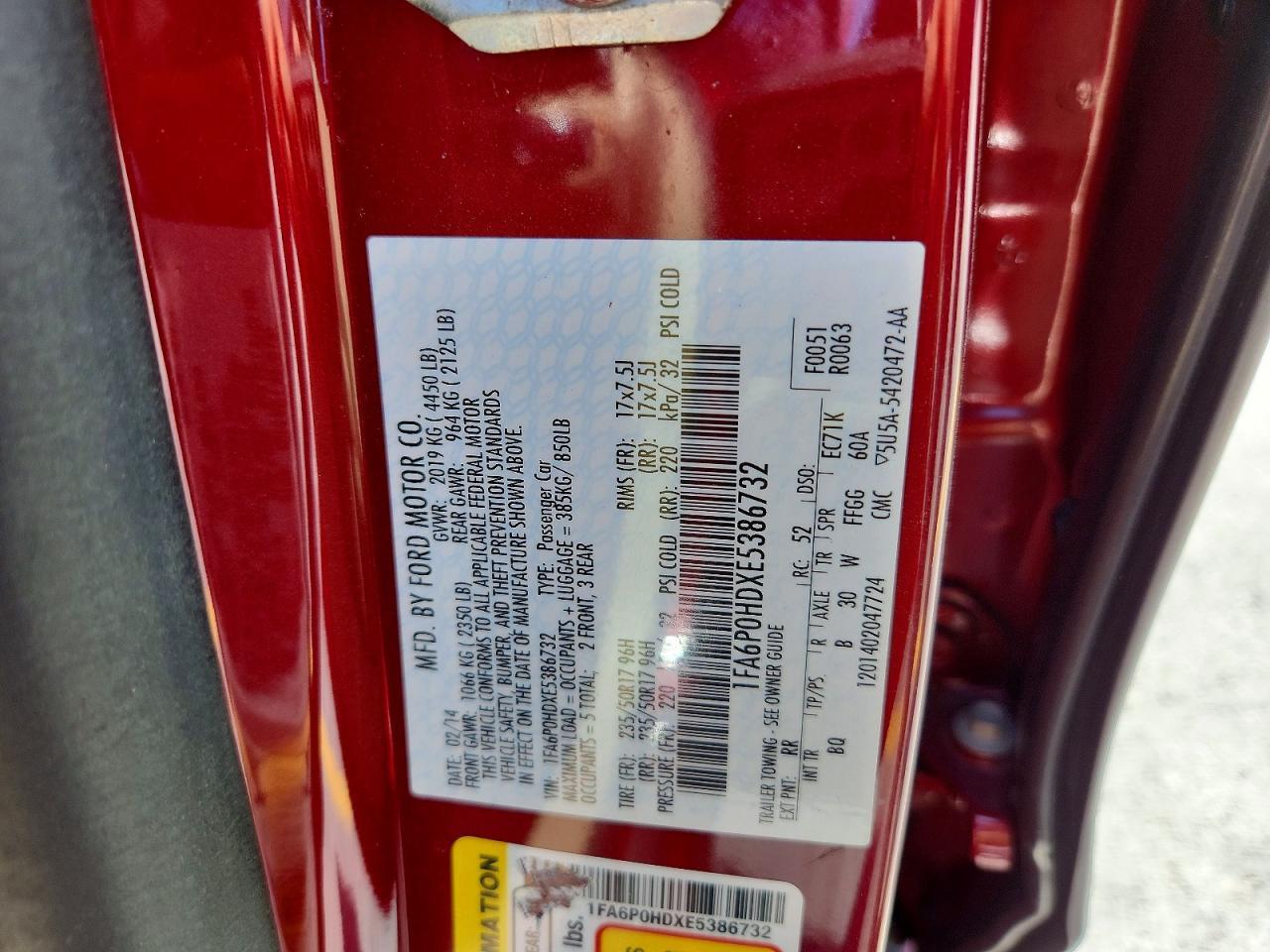 2014 FORD FUSION