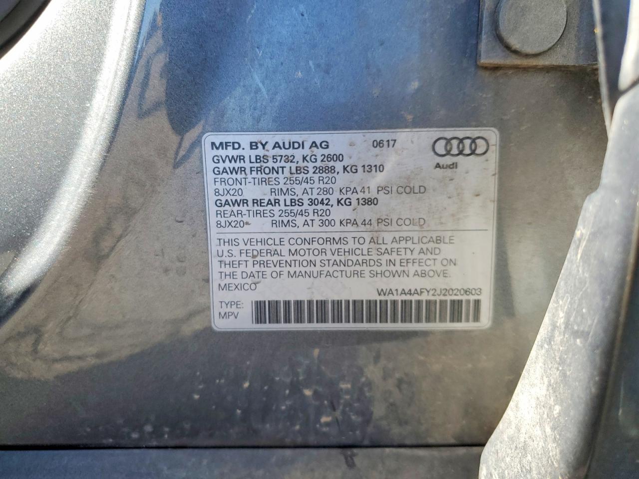 2018 AUDI SQ5