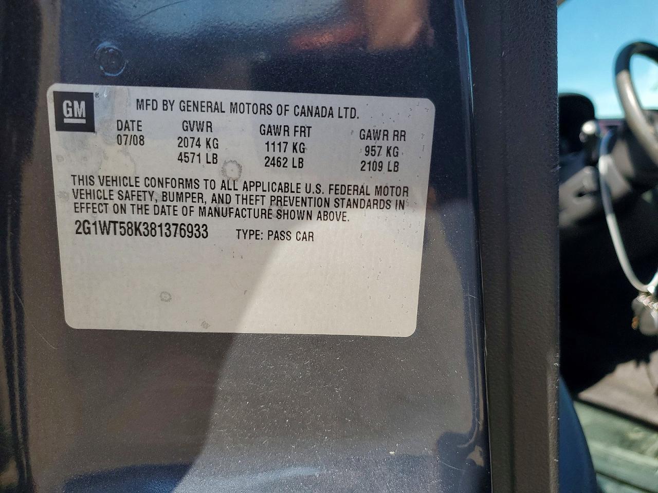 2008 CHEVROLET IMPALA