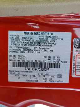 2007 FORD MUSTANG