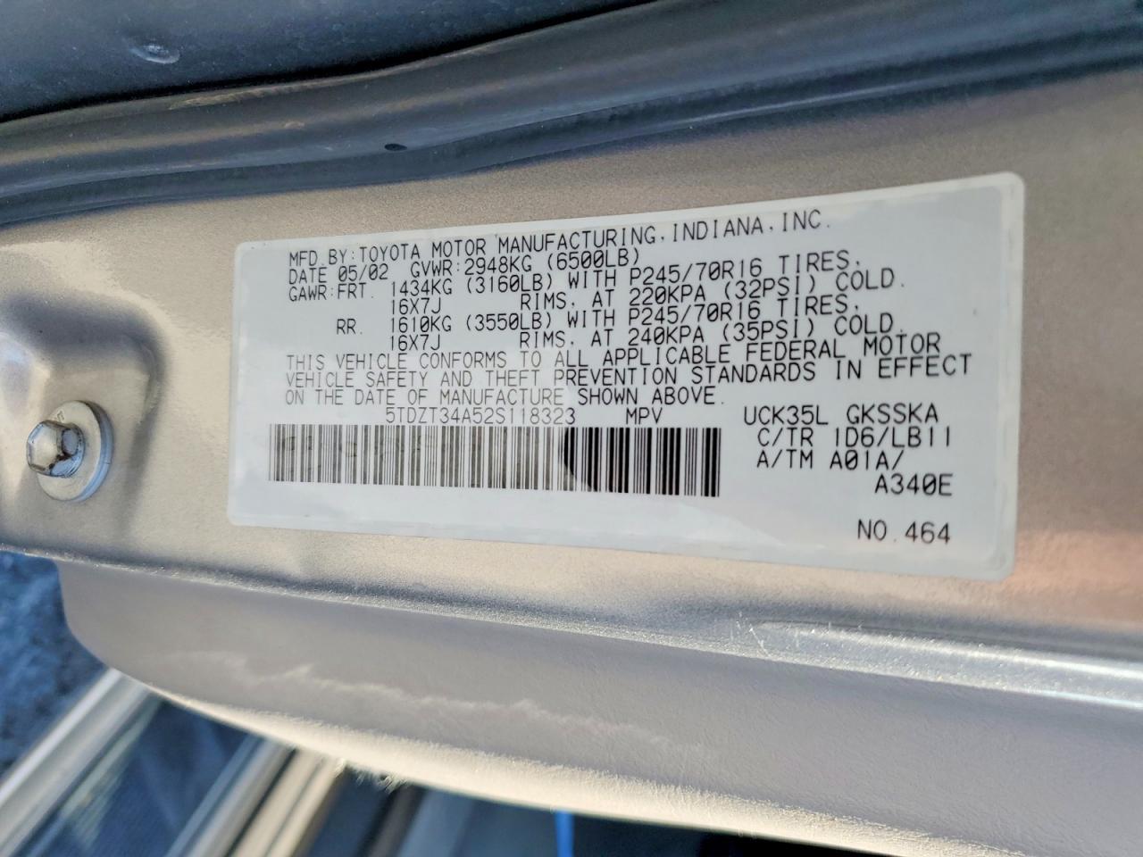 2002 TOYOTA Sequoia
